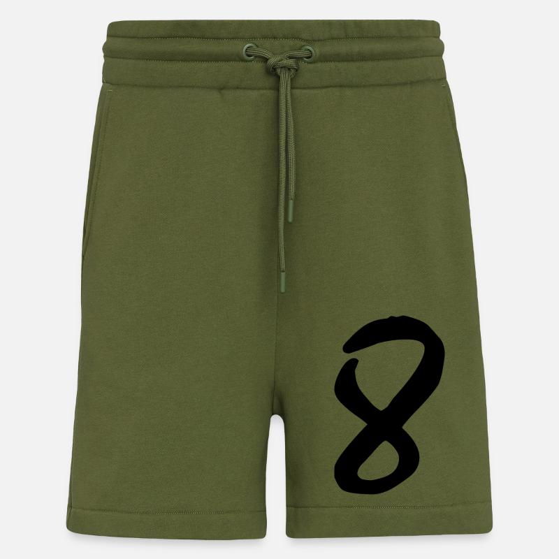 8 - Short bio décontracté fabriqué en UE - MOSS GREEN