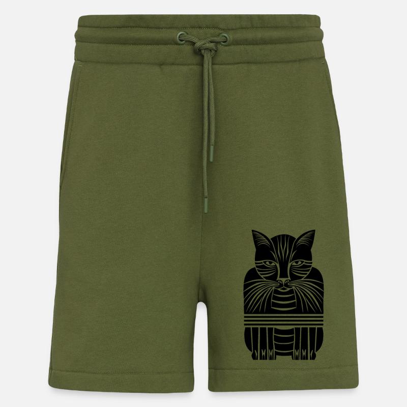 Gueule de bois - Short bio décontracté fabriqué en UE - MOSS GREEN