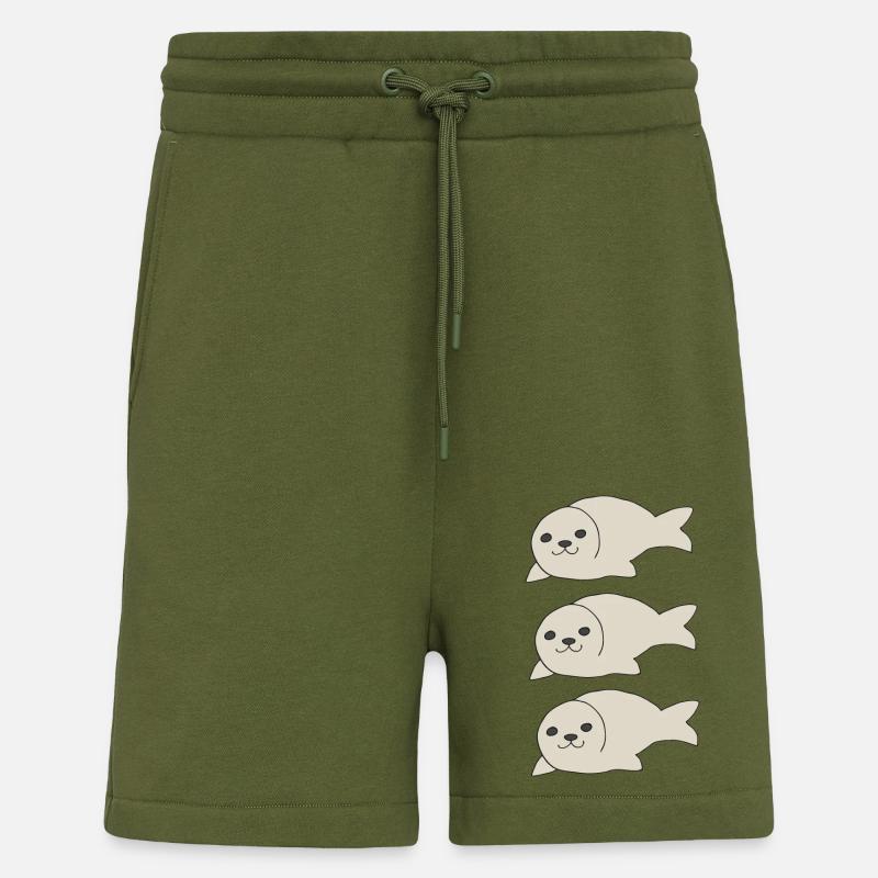 robbe dreifach - Shorts - made by SPREAD - MOSS GREEN
