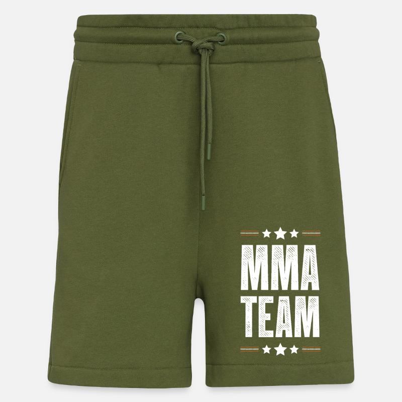 L’équipe Mma - Short bio décontracté fabriqué en UE - MOSS GREEN