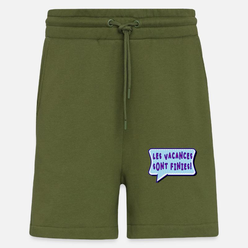RENTREE. ALPHABET. VIVE LA RENTRÉE - Short bio décontracté fabriqué en UE - MOSS GREEN