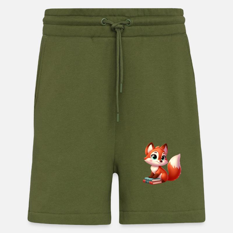 fox 6 - Short bio décontracté fabriqué en UE - MOSS GREEN