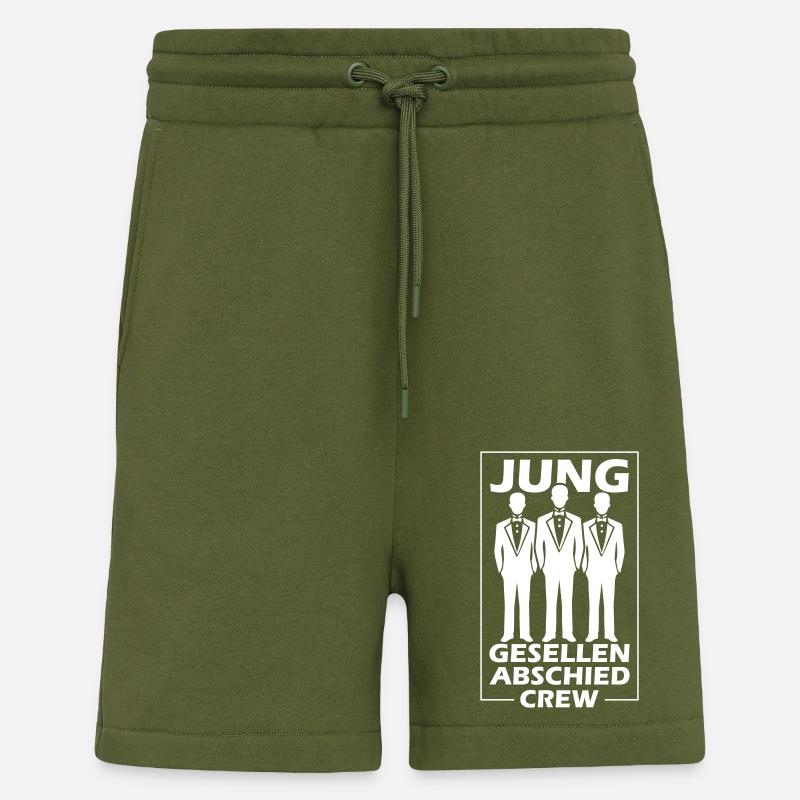 Junggesellenabschied Crew - Shorts - made by SPREAD - MOSS GREEN