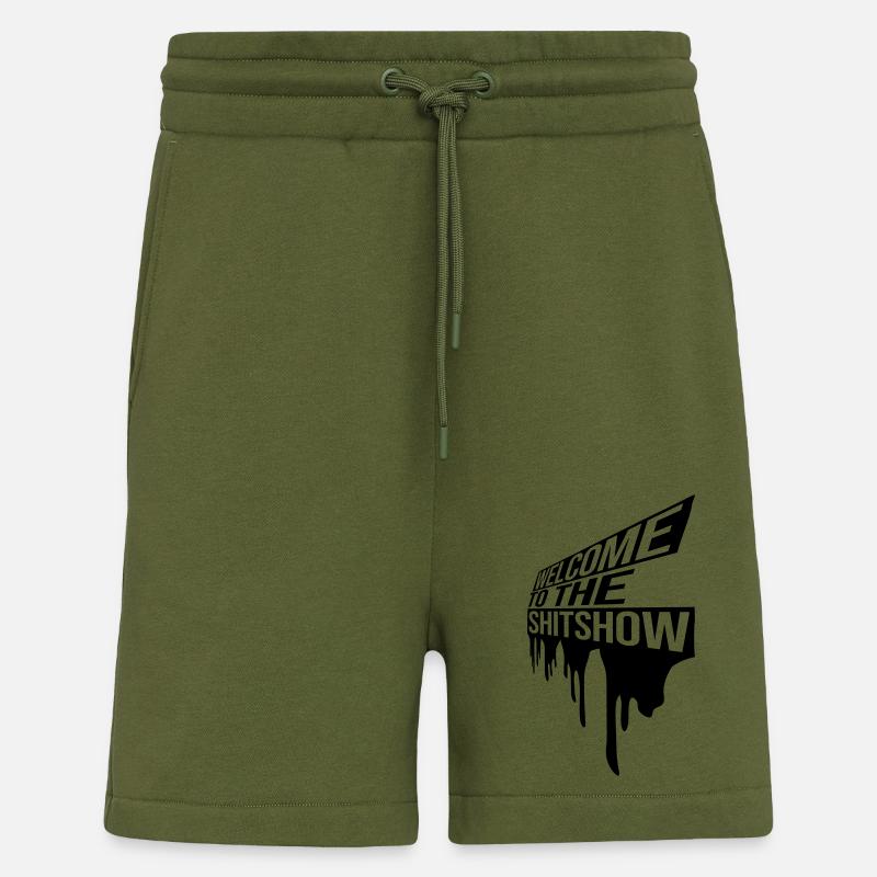 Welcome Shitshow Drops - Shorts - made by SPREAD - MOSS GREEN