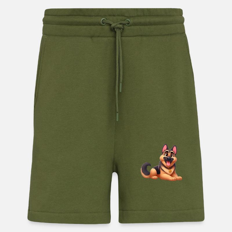 Deutscher Schäferhund 13 - Shorts - made by SPREAD - MOSS GREEN