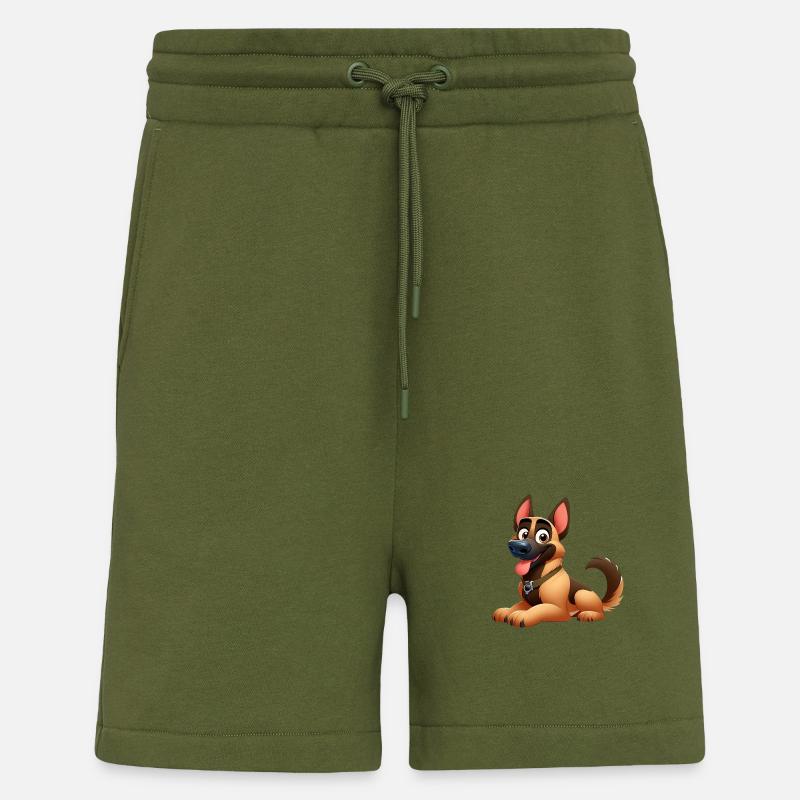 Deutscher Schäferhund 9 - Shorts - made by SPREAD - MOSS GREEN