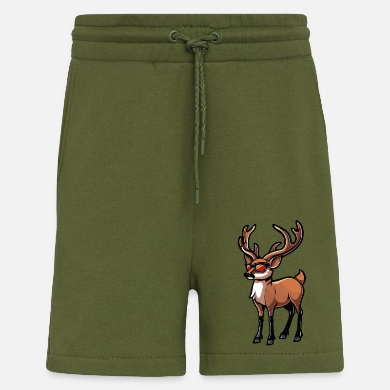 Hirsch Comic Cool - Shorts - made by SPREAD - MOSS GREEN