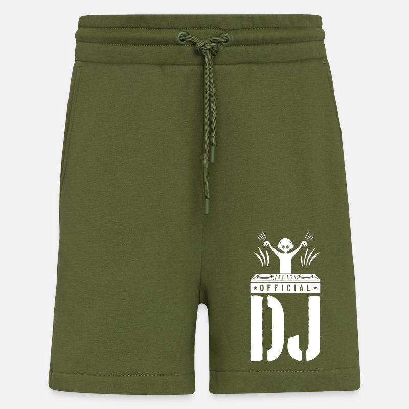 DJ Spruch Turntables - Shorts - made by SPREAD - MOSS GREEN