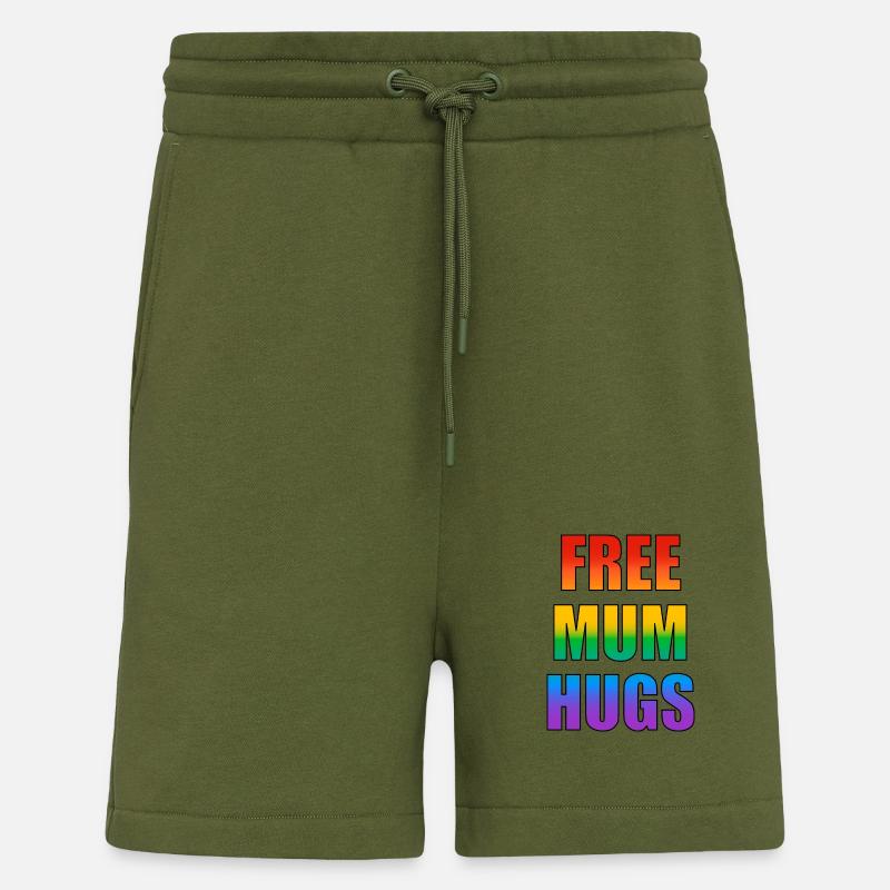 Maman Gratuite Câlins Pride - Short bio décontracté fabriqué en UE - MOSS GREEN