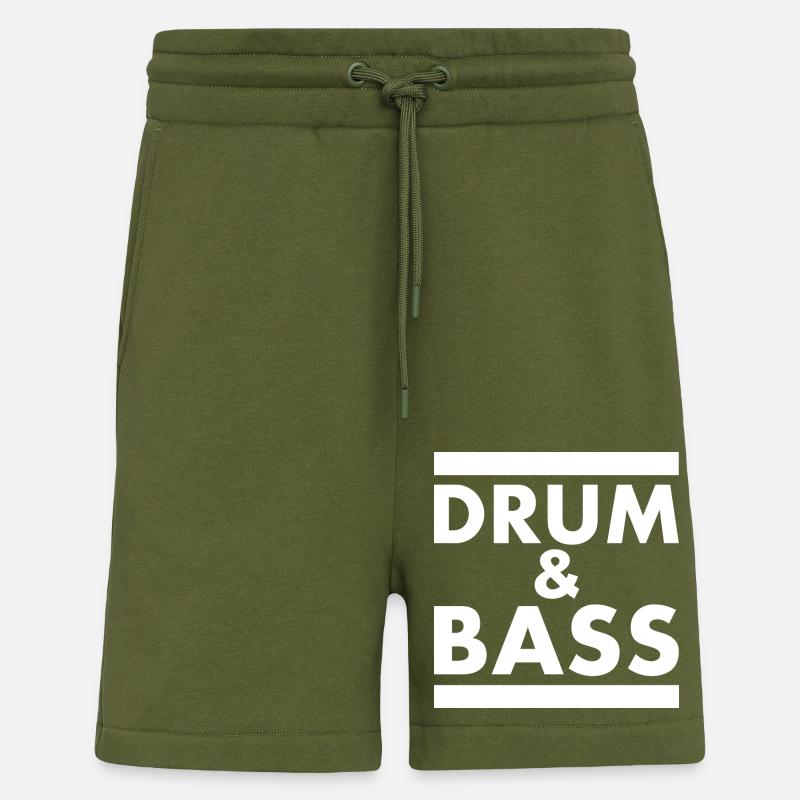 Drum and bass - Short bio décontracté fabriqué en UE - MOSS GREEN