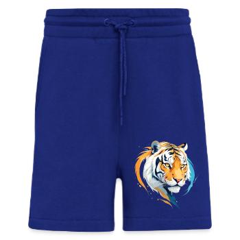Tiger Vektor Kunst mit lebendigen Farben Illustration - Shorts - made by SPREAD - Iconic Blue - Vorne