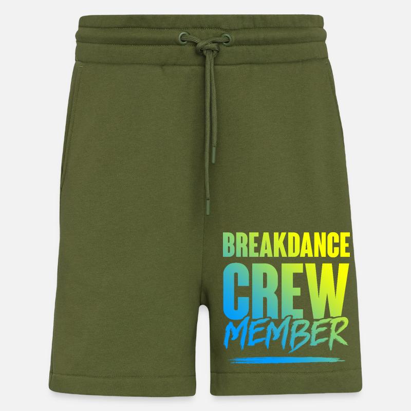 Équipe de breakdance - Short bio décontracté fabriqué en UE - MOSS GREEN