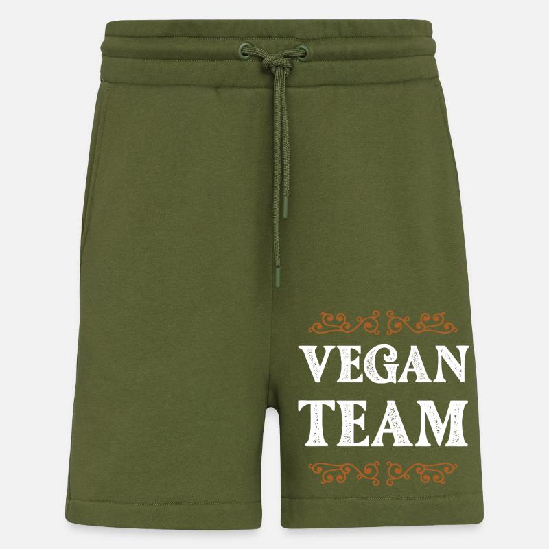 Vegan Team - Shorts - made by SPREAD - MOSS GREEN