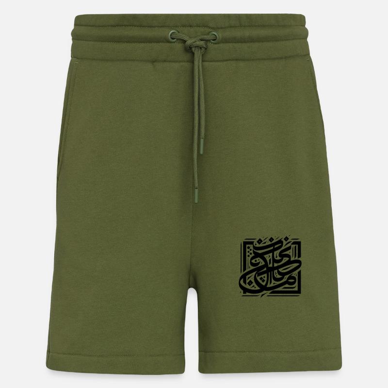 Calligraphy - Shorts - made by SPREAD - MOSS GREEN