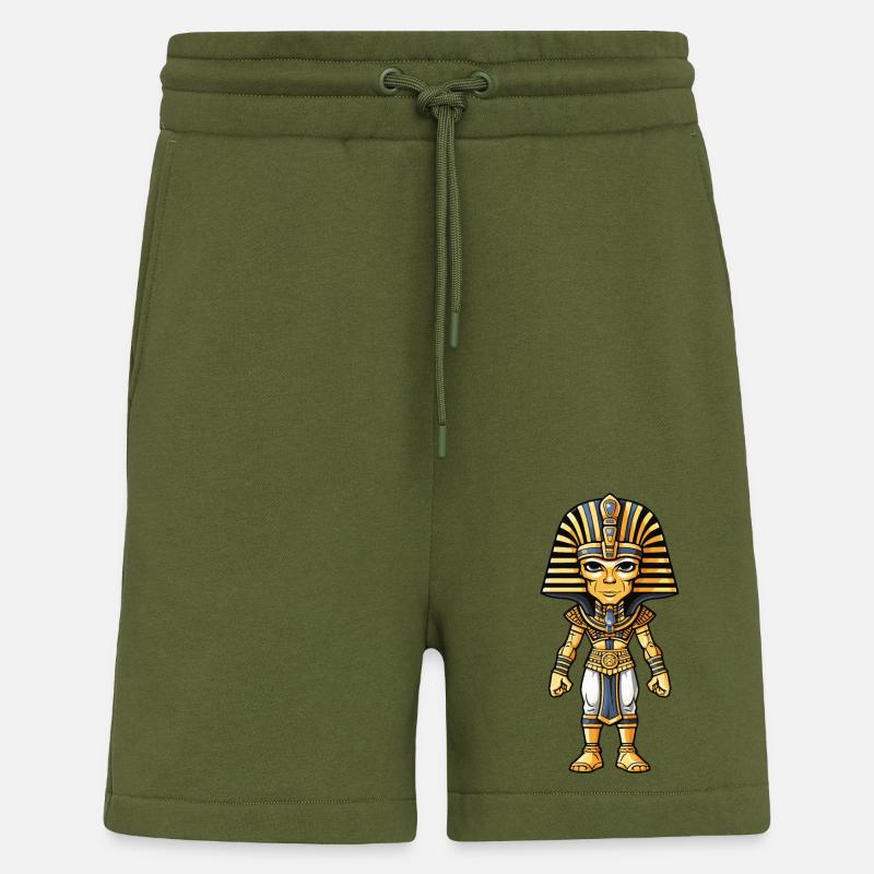 Pharaoh Comic - Shorts - made by SPREAD - MOSS GREEN