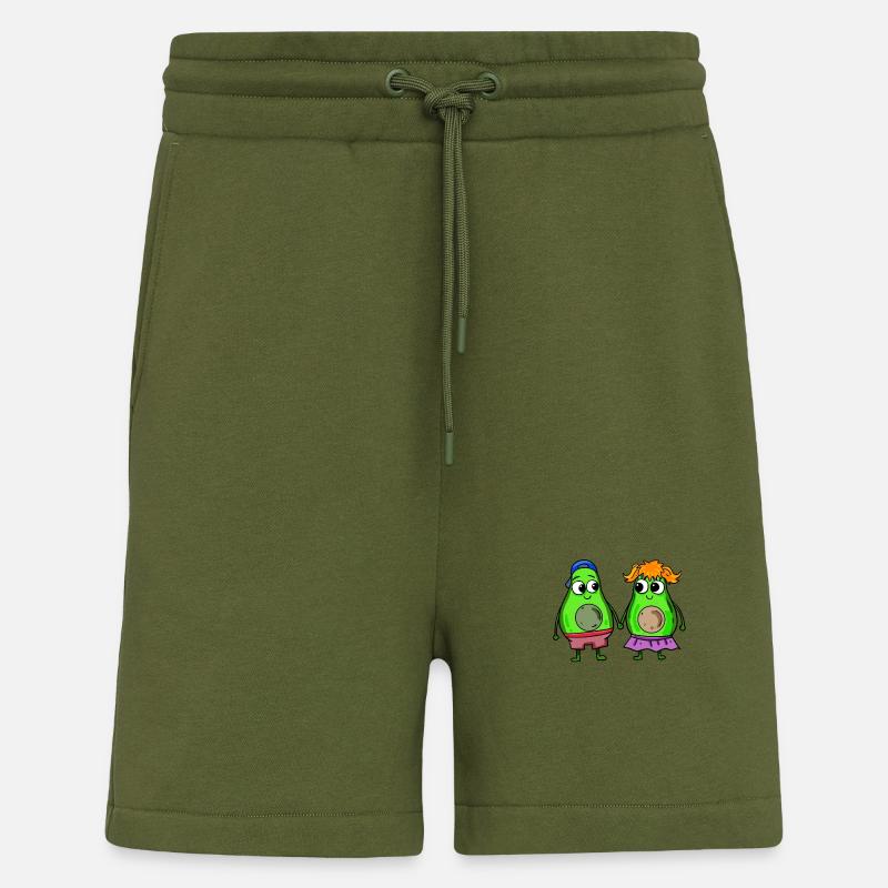 Paire d’avocats - Short bio décontracté fabriqué en UE - MOSS GREEN