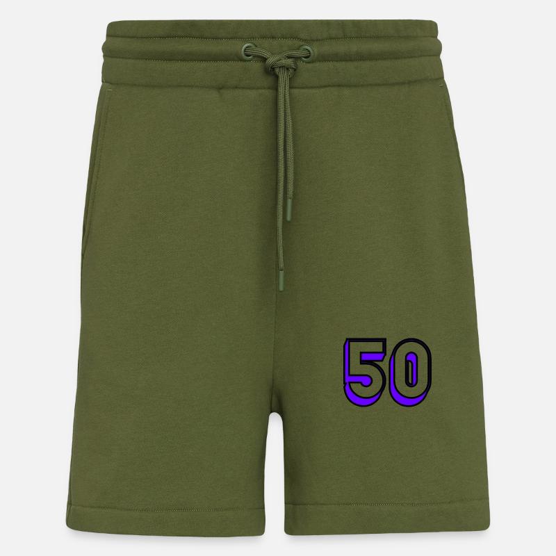 50. HAPPY BIRTHDAY. JOYEUX ANNIVERSAIRE - Short bio décontracté fabriqué en UE - MOSS GREEN