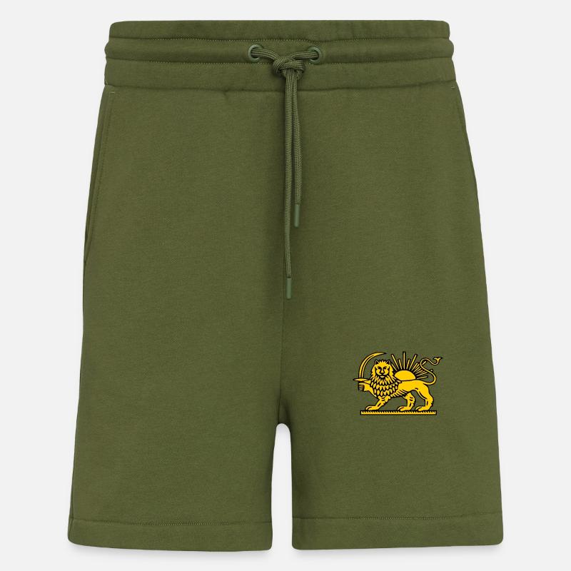 Iran löwe - Shorts - made by SPREAD - MOSS GREEN