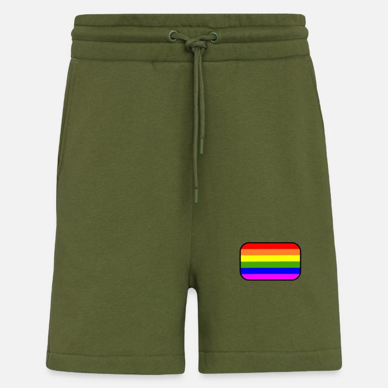 Lgbt - Short bio décontracté fabriqué en UE - MOSS GREEN