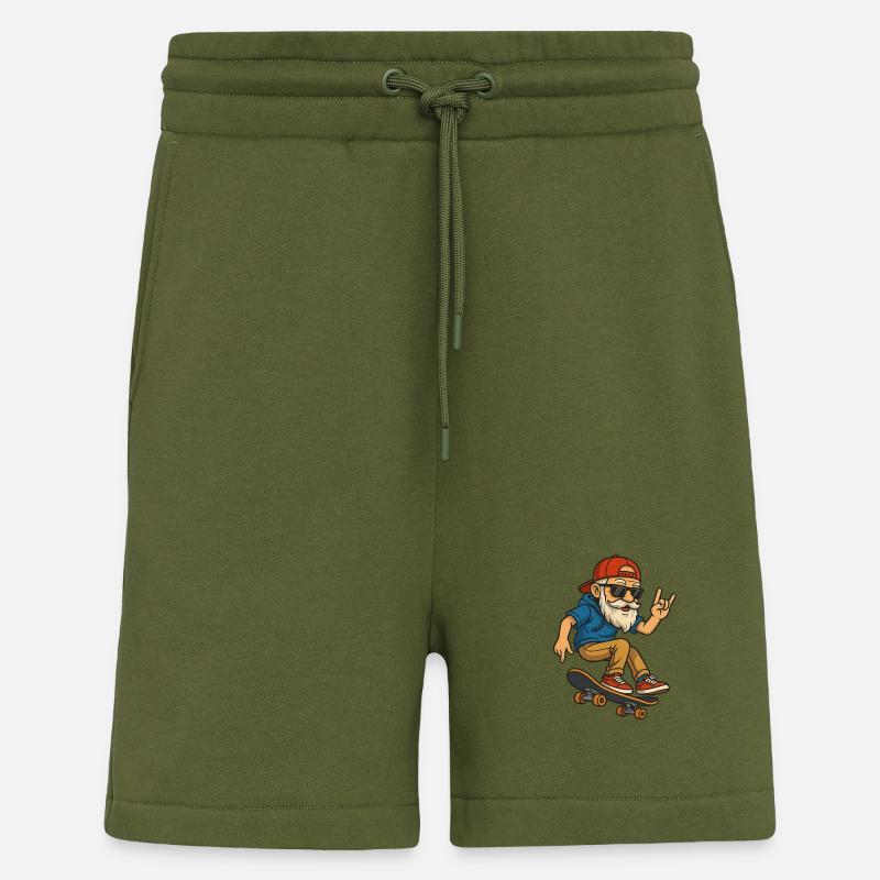 Skateboard Papi - Short bio décontracté fabriqué en UE - MOSS GREEN