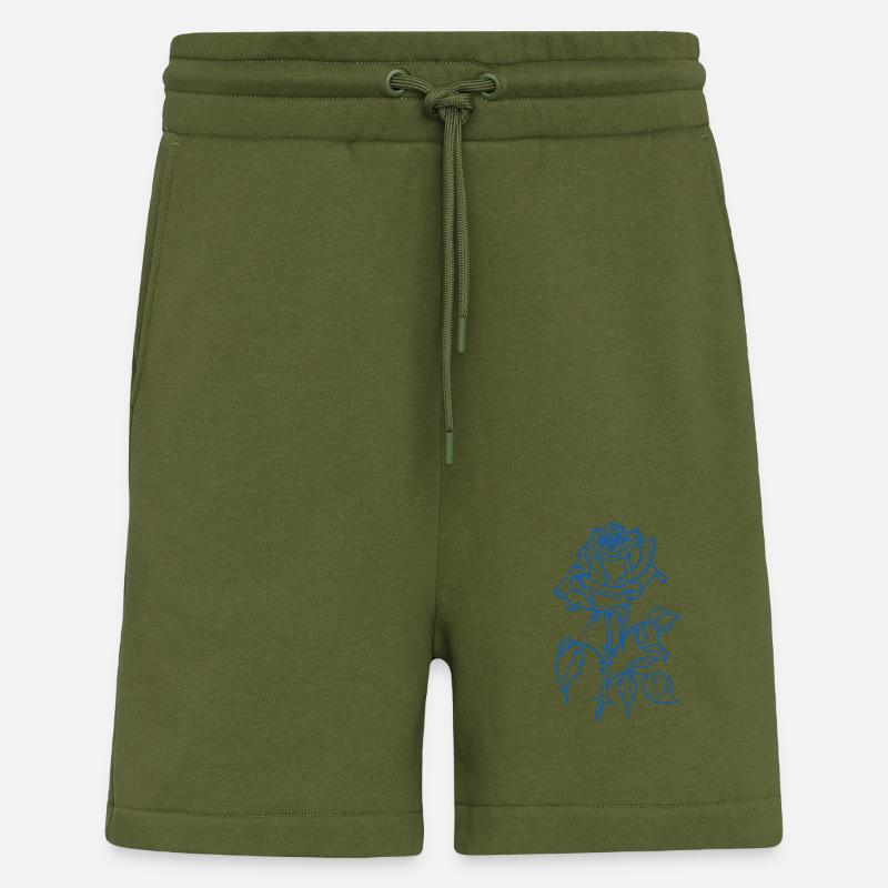 Blaue Rose - Shorts - made by SPREAD - MOSS GREEN
