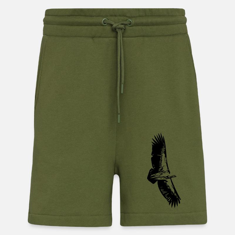 Geier im Flug - Shorts - made by SPREAD - MOSS GREEN