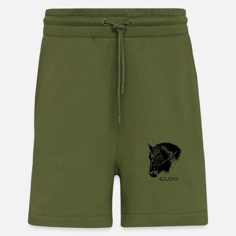 Elmo - Short bio décontracté fabriqué en UE - MOSS GREEN
