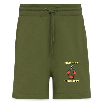 Schnipp Schnapp Krebs Hummer Languste Schere - Shorts - made by SPREAD - MOSS GREEN - Vorne