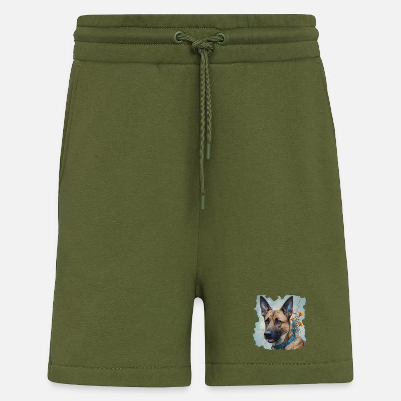 MALINOIS - Short bio décontracté fabriqué en UE - MOSS GREEN