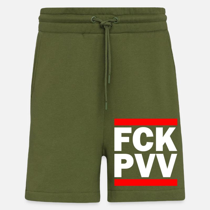Fck pvv - Shorts - made by SPREAD - MOSS GREEN