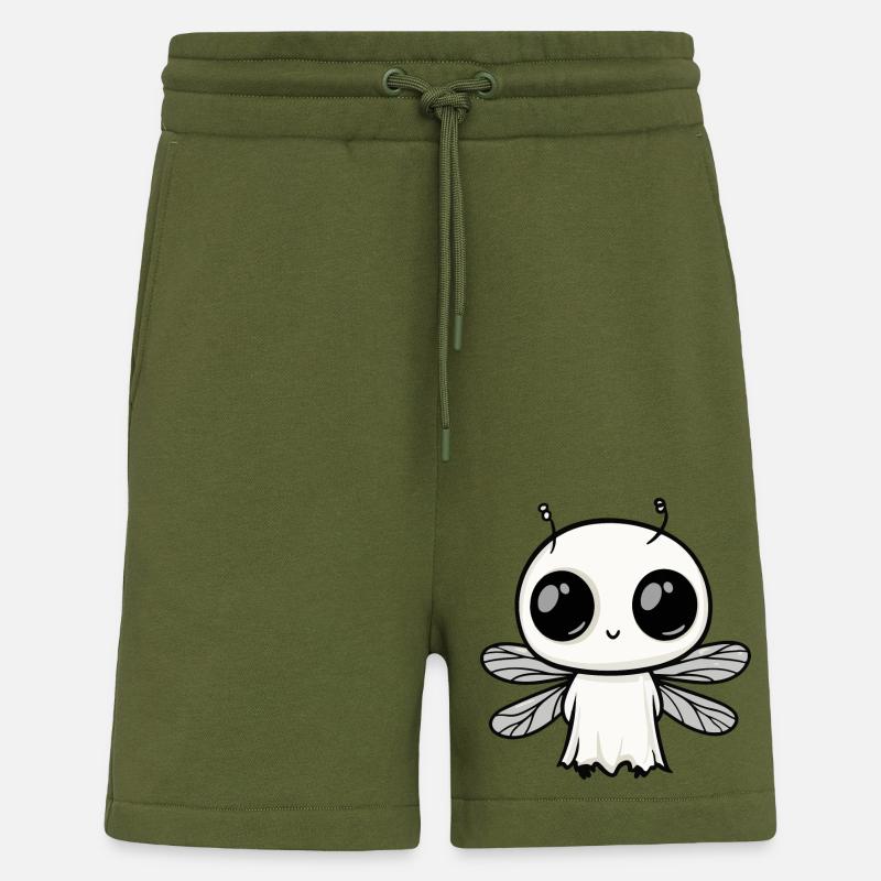 Libelle Halloween Lustig Geist - Shorts - made by SPREAD - MOSS GREEN