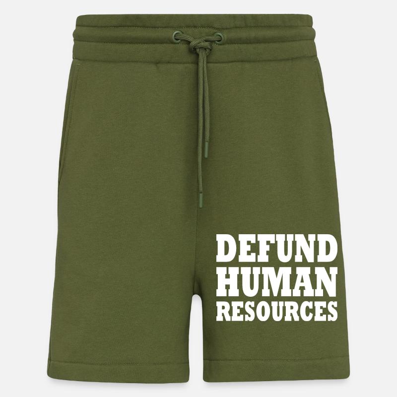 defund human resources - Short bio décontracté fabriqué en UE - MOSS GREEN