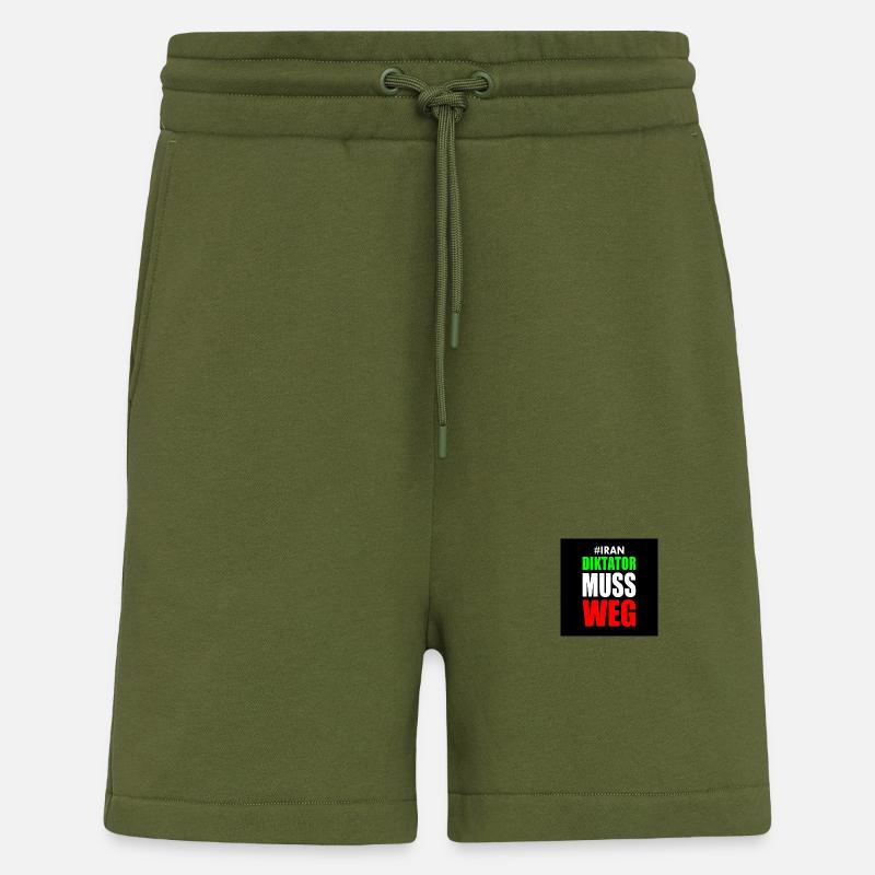 Iran diktator muss weg - Shorts - made by SPREAD - MOSS GREEN