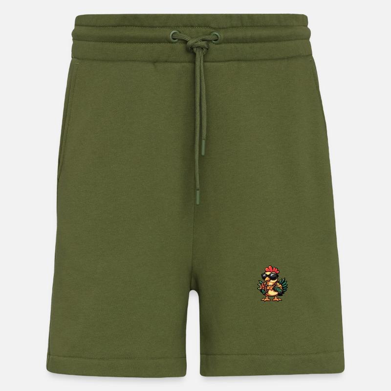 Turkey Comic Cool Summer - Shorts - made by SPREAD - MOSS GREEN