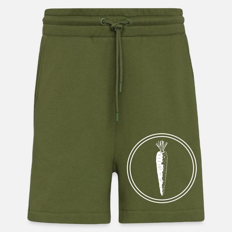 Karotte Symbol - Shorts - made by SPREAD - MOSS GREEN