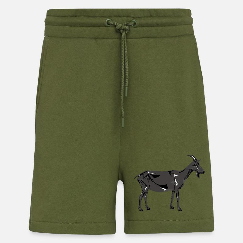 Saint Patrick's Day Goat Grey - Shorts - made by SPREAD - MOSS GREEN