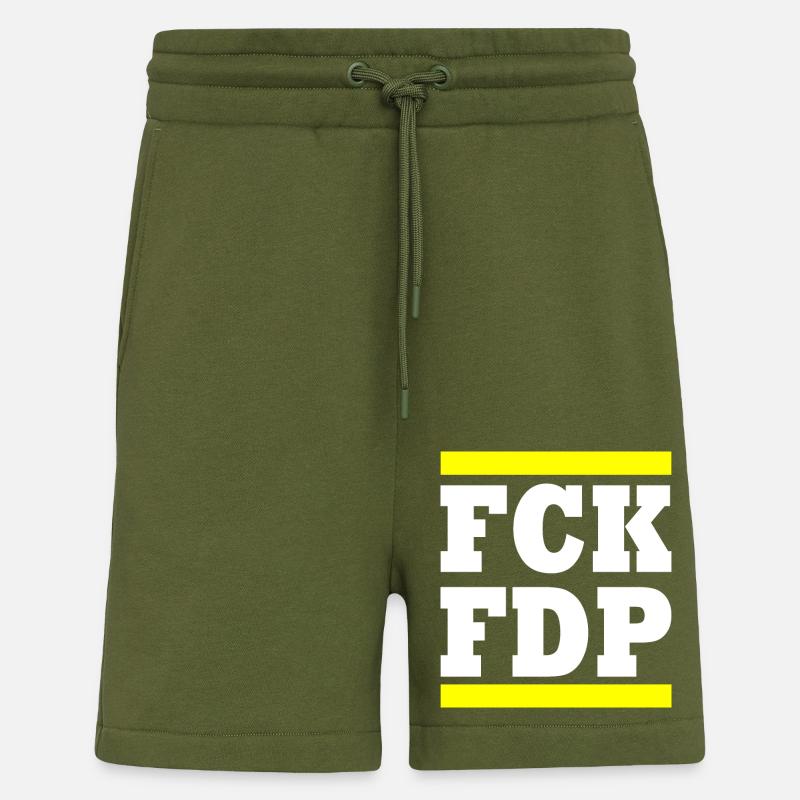 Fck fdp - Shorts - made by SPREAD - MOSS GREEN