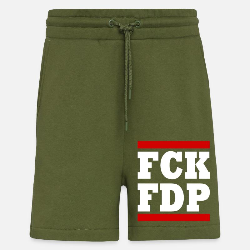 Fck fdp - Shorts - made by SPREAD - MOSS GREEN