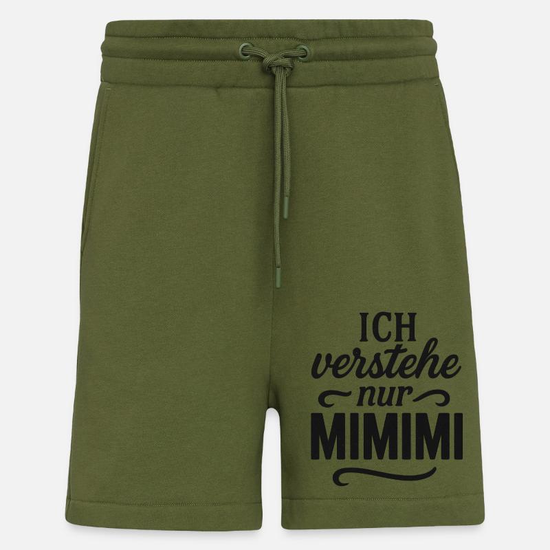Mimimi dit bureau drôle - Short bio décontracté fabriqué en UE - MOSS GREEN