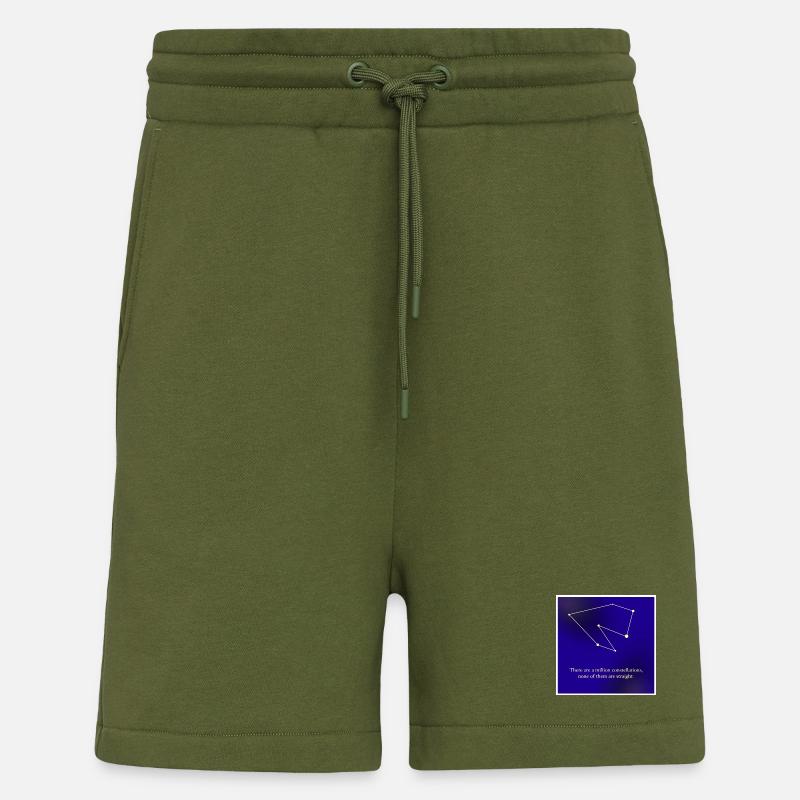 Constellation queer - Short bio décontracté fabriqué en UE - MOSS GREEN