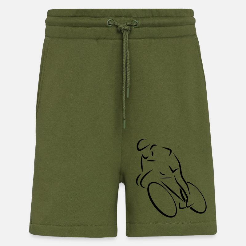 coureur - Short bio décontracté fabriqué en UE - MOSS GREEN