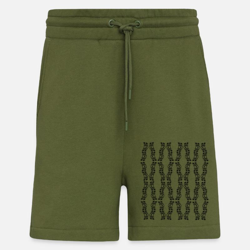Unique Structure - Shorts - made by SPREAD - MOSS GREEN