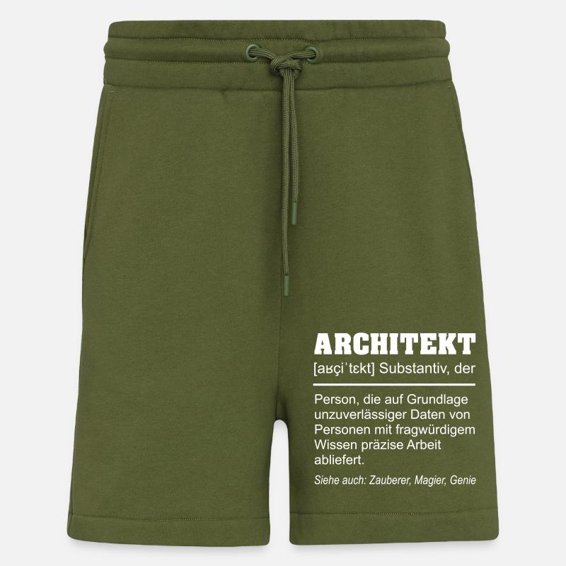 Architekt Definition Beruf Lustig - Shorts - made by SPREAD - MOSS GREEN