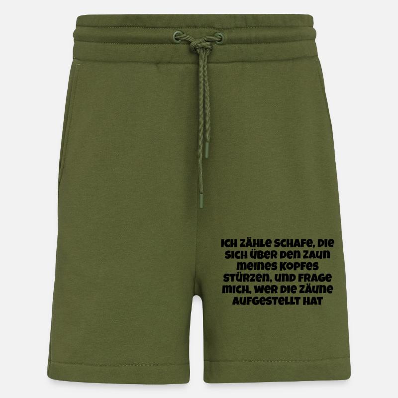 Gedankensprüche - Shorts - made by SPREAD - MOSS GREEN