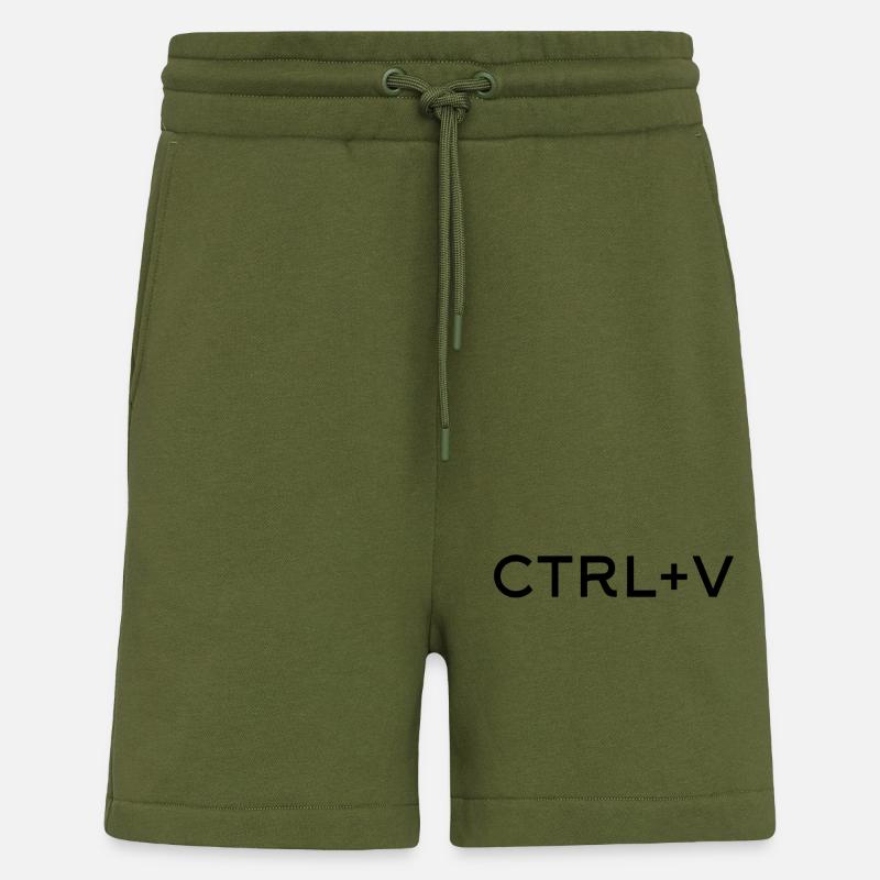 ctrl + v - Short bio décontracté fabriqué en UE - MOSS GREEN
