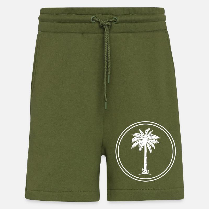 Palm Tree Icon - Shorts - made by SPREAD - MOSS GREEN