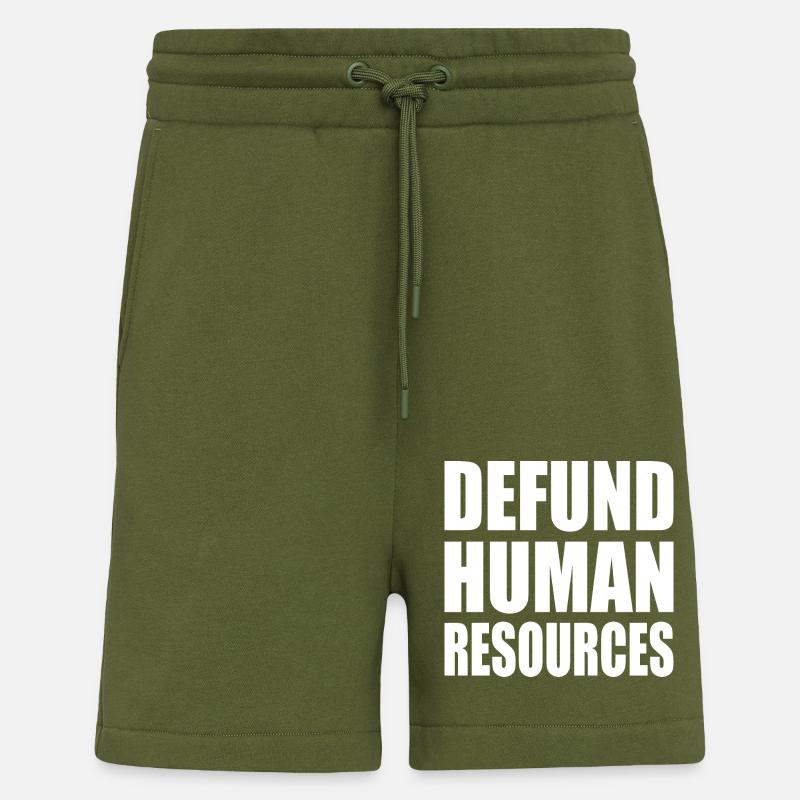 defund human resources - Short bio décontracté fabriqué en UE - MOSS GREEN