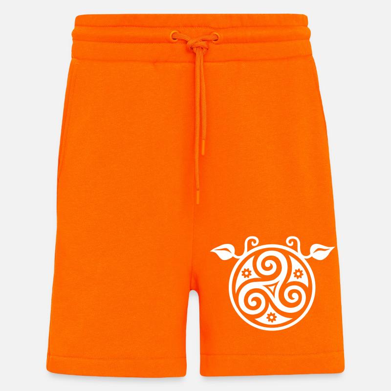 Triskell - Short bio décontracté fabriqué en UE - SUNSET ORANGE