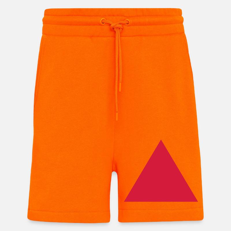 Triangle - Short bio décontracté fabriqué en UE - SUNSET ORANGE