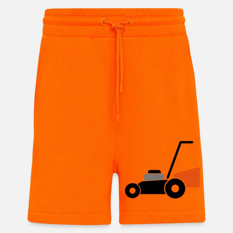 Tondeuses à gazon - Short bio décontracté fabriqué en UE - SUNSET ORANGE